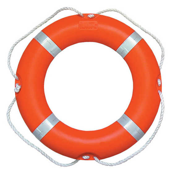 Ring Buoy, 4.3Kg Swimming Pool Rescue Safety Lifebuoy Rings with Reflective strip,All Rings Contain Unicellular Polyurethane Foam for Buoyancy