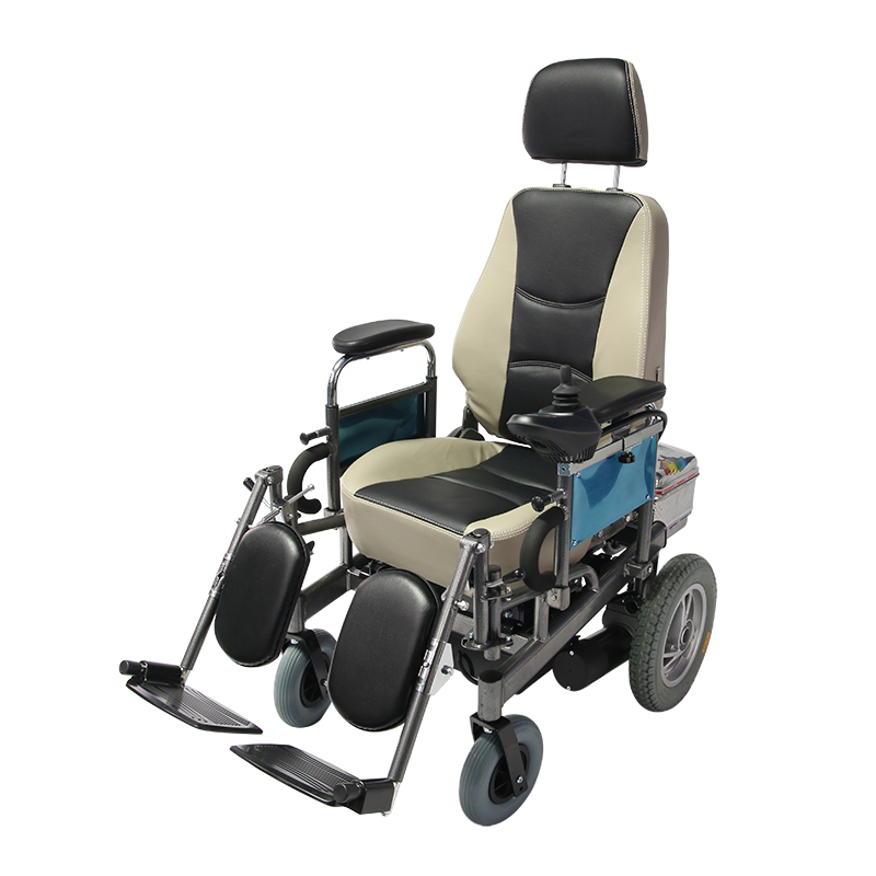 High Back Heavy Duty Reclining Foldable Electric Wheelchair